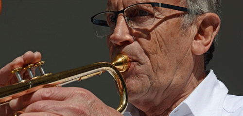Enno's Dixieland Orkest Jan Van Der Fluit Op Trompet